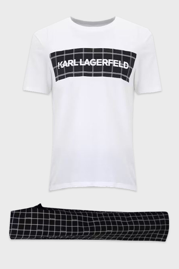 ΠΥΤΖΑΜΑ KARL LAGERFELD - 916 BLACK CHECK